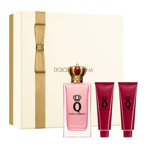Dolce & Gabbana Q Women Gift Set – 3.4 oz EDP, 1.7 oz Body Lotion & 1.7 oz Shower Gel