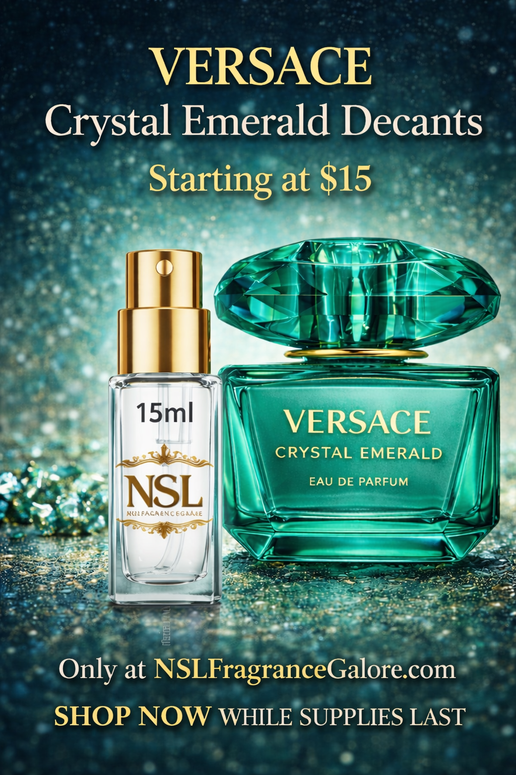 Versace Crystal Emerald Decant 5ml| 10ml| 15ml