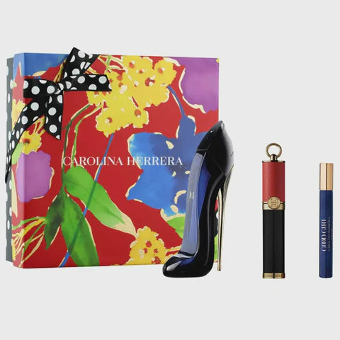 Good Girl Carolina Herrera Gift Set – 2.7oz EDP, 0.34oz Mini & Mascara
